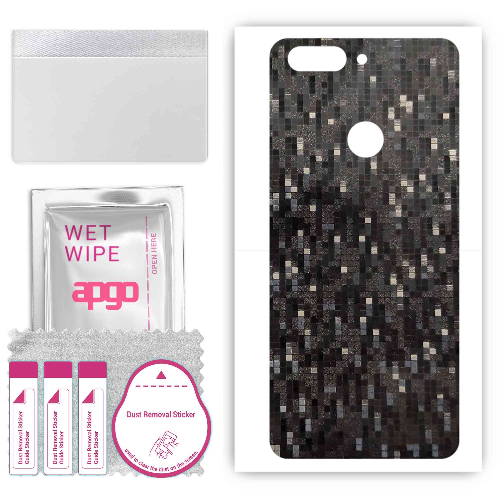 Apgo Protective Skin Sticker для задньої панелі, сумісної з Lenovo K5 play, Wrap Film, Foil, Vinyl - Pattern Carbon Black Pixel
Apgo Protective Skin Sticker для задньої панелі, сумісної з Lenovo K5 play, Wrap Film, Foil, Vinyl - Pattern Carbon Black Pixel