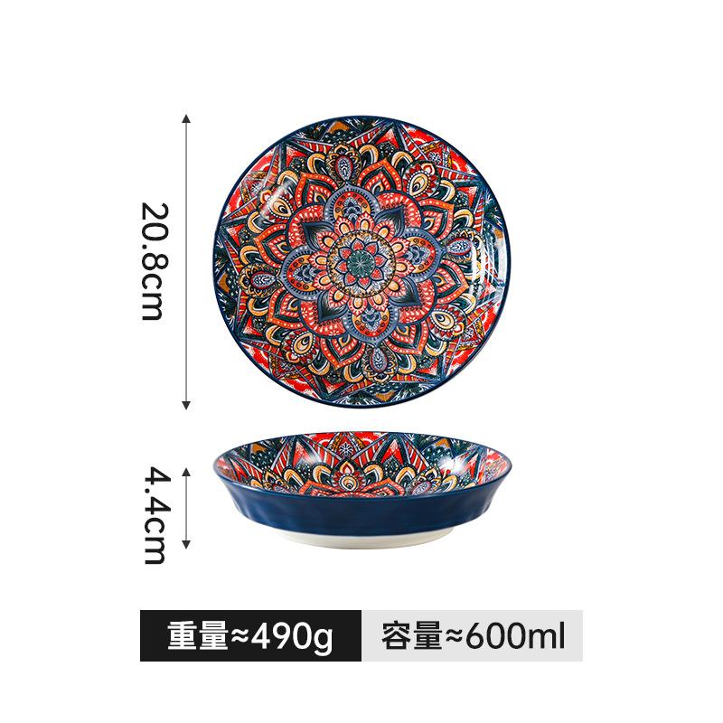 Набор керамической посуды ручной работы Бохо Марокканский стиль Многоцветный Подарочный набор Тарелки и миски Цветные керамические тарелки
Набор керамической посуды ручной работы Бохо Марокканский стиль Многоцветный Подарочный набор Тарелки и миски Цветные керамические тарелки