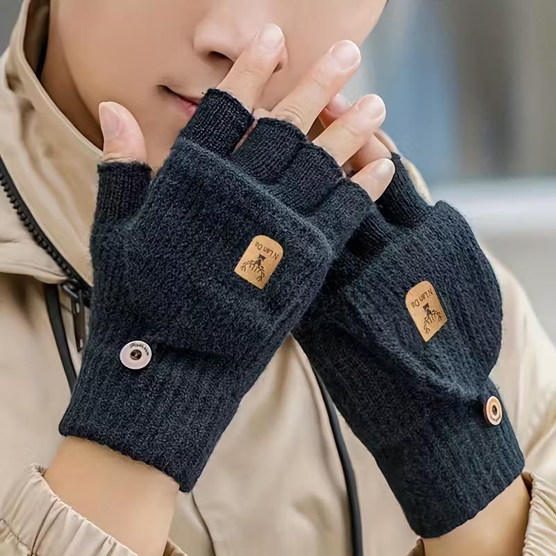 Кашемировые перчатки-ракушки для мужчин и женщин - Теплые вязаные перчатки без пальцев с сенсорным экраном, эластичная посадка, машинная стирка чёрный
Кашемировые перчатки-ракушки для мужчин и женщин - Теплые вязаные перчатки без пальцев с сенсорным экраном, эластичная посадка, машинная стирка чёрный