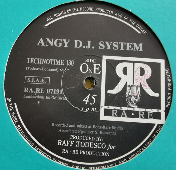 12inch Record ANGY DJ SYSTEM - Technotime 130 RARE07191 RA - RE Product 1991 US Dance & Electronica Used
12inch Record ANGY DJ SYSTEM - Technotime 130 RARE07191 RA - RE Product 1991 US Dance & Electronica Used