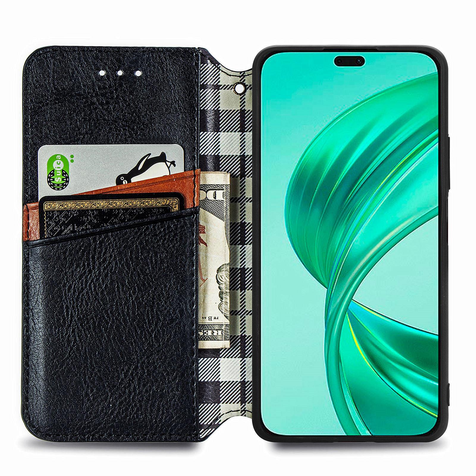 PU Leather Case For Honor X7c 4G/200 Smart 5G/Play 60 Plus 5G Rhombus Imprint Wallet Stand Phone Cover Black
PU Leather Case For Honor X7c 4G/200 Smart 5G/Play 60 Plus 5G Rhombus Imprint Wallet Stand Phone Cover Black