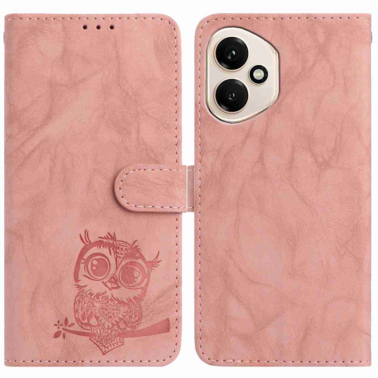 For Honor 400 5G (Global) Case Owl Imprinted PU Leather Wallet Phone Cover with Wrist Strap Pink
For Honor 400 5G (Global) Case Owl Imprinted PU Leather Wallet Phone Cover with Wrist Strap Pink
