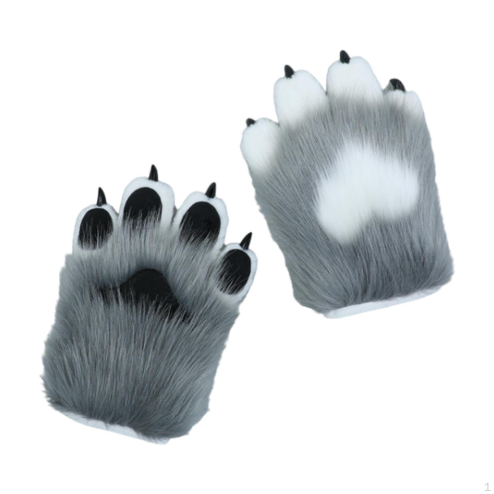Cat Paw Gloves Girls Props Plush for Masquerade Nightclub Halloween сірий колір
Cat Paw Gloves Girls Props Plush for Masquerade Nightclub Halloween сірий колір