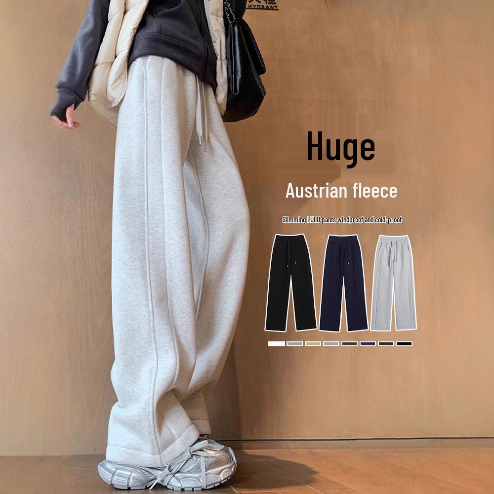 Women s High Waist Slimming Wide Leg Gray Sweatpants with Velvet, Autumn/Winter S (85-95 lbs)
Women s High Waist Slimming Wide Leg Gray Sweatpants with Velvet, Autumn/Winter S (85-95 lbs)