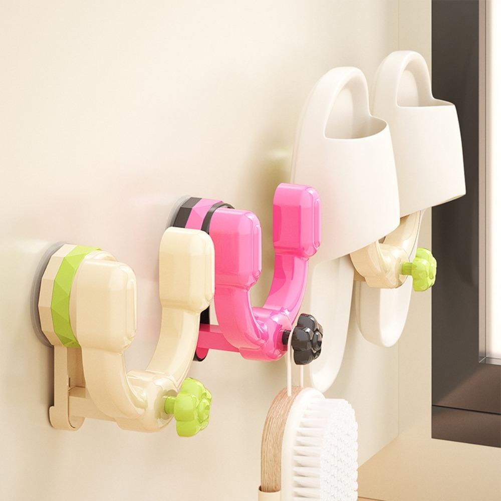 Strong Bearing Capacity Suction Cup Slipper Rack Wall-mounted Slipper Hook Hallway вершковий/білий
Strong Bearing Capacity Suction Cup Slipper Rack Wall-mounted Slipper Hook Hallway вершковий/білий