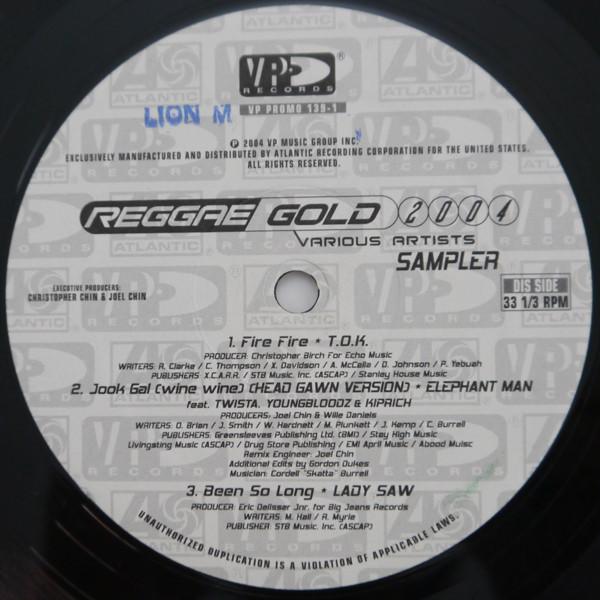 12inch Record VARIOUS - Reggae Gold 2004 Sampler PROMO1391 VP Records 2004 US Reggae, Ska & Dub Used
12inch Record VARIOUS - Reggae Gold 2004 Sampler PROMO1391 VP Records 2004 US Reggae, Ska & Dub Used