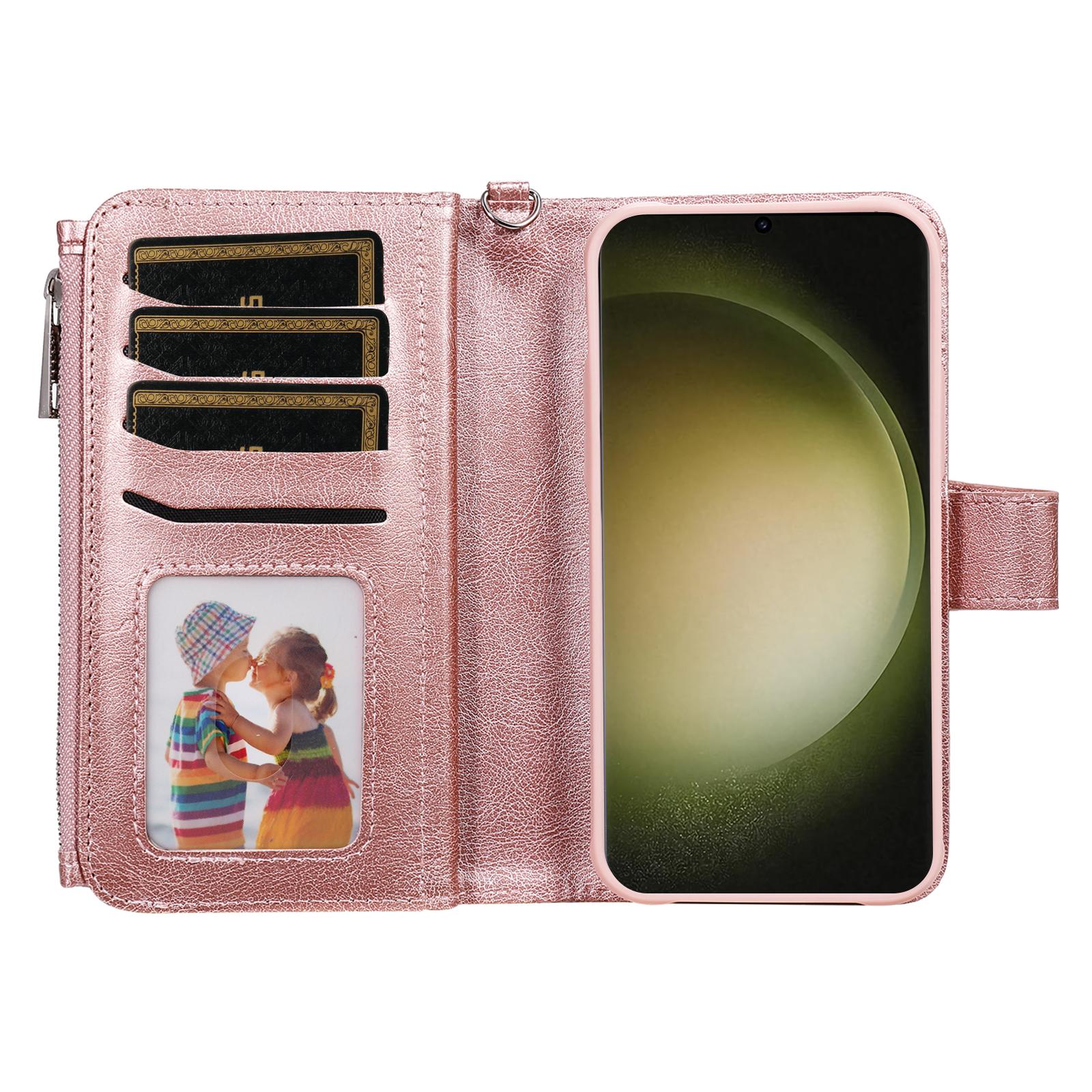 KT Multi-functional Series-4 Zipper Wallet Phone Case for Samsung Galaxy S23 Ultra,PU Leather Stand Detachable Flip Cover Rose Gold
KT Multi-functional Series-4 Zipper Wallet Phone Case for Samsung Galaxy S23 Ultra,PU Leather Stand Detachable Flip Cover Rose Gold