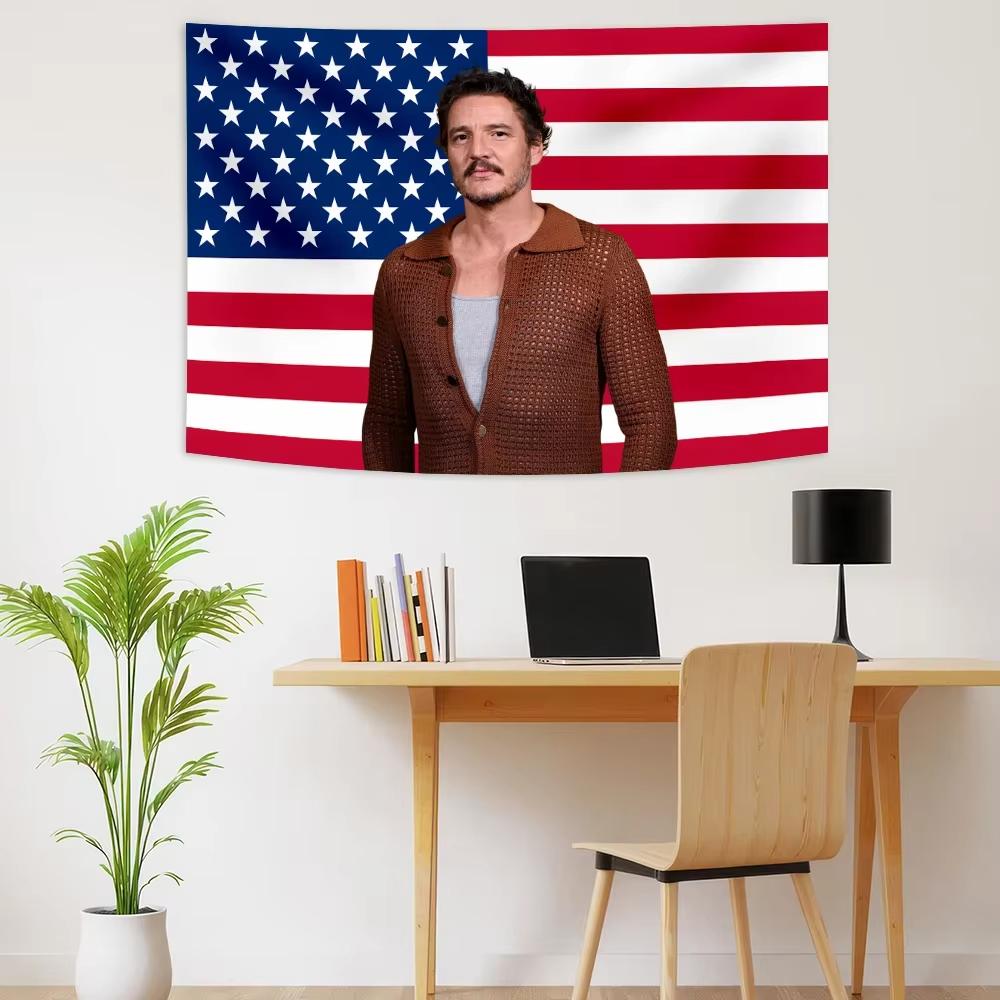 Pedro Pascal Pink American Flag Tapestry Celebrity Wall Hanging Home Dorm Decor Perfect Gift for Fans Flat Print 74x94cm(29x37in)
Pedro Pascal Pink American Flag Tapestry Celebrity Wall Hanging Home Dorm Decor Perfect Gift for Fans Flat Print 74x94cm(29x37in)