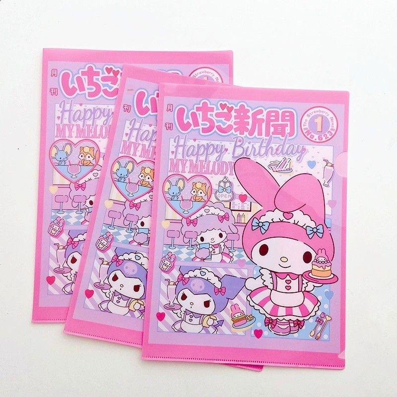 Cute Cartoon A4 Folder Melody L Clip Pink PVC Student Paper Bag Classification Folder Storage Clip Jl New Sanrio Folder - No. 2 - Pack of 3(Rose Red)
Cute Cartoon A4 Folder Melody L Clip Pink PVC Student Paper Bag Classification Folder Storage Clip Jl New Sanrio Folder - No. 2 - Pack of 3(Rose Red)