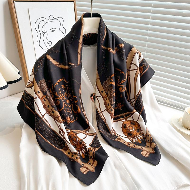 Europe America New 90X90cm Large Square Scarves Women Silk Scarf Bandanna Hairband Headband Neckerchief Wrap Foulard Ribbon 90X90cm
Europe America New 90X90cm Large Square Scarves Women Silk Scarf Bandanna Hairband Headband Neckerchief Wrap Foulard Ribbon 90X90cm
