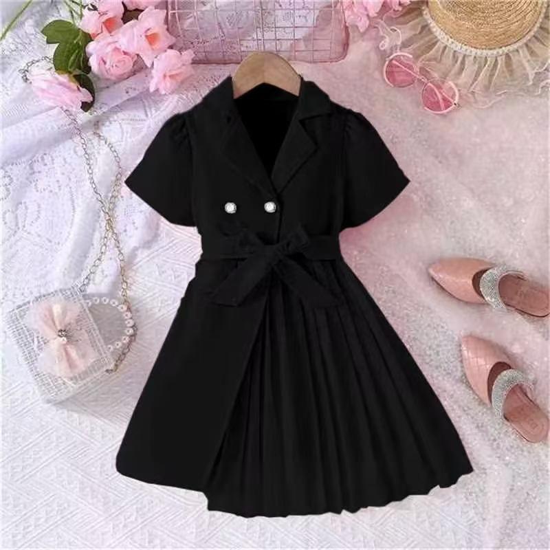 New Fashion Chiffon Patchwork Belted Blazer Puff Sleeve Dress 8Y чорний
New Fashion Chiffon Patchwork Belted Blazer Puff Sleeve Dress 8Y чорний