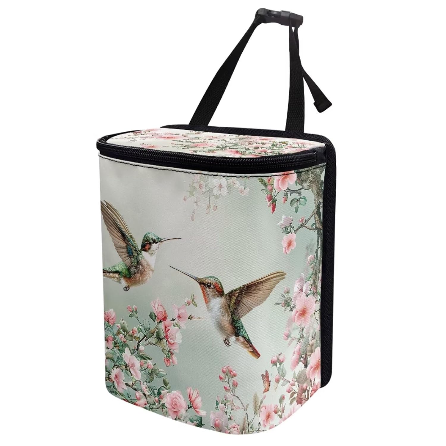 Talayituse Black Cherry Pattern Car Trash Can with Lid, Leak Proof Auto Trash Bag Hanging Vehicle Garbage Can Multipurpose Storage Container for Back Hummingbird Floral
Talayituse Black Cherry Pattern Car Trash Can with Lid, Leak Proof Auto Trash Bag Hanging Vehicle Garbage Can Multipurpose Storage Container for Back Hummingbird Floral