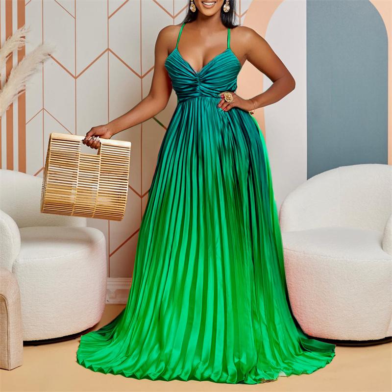 Color V-neck Dress Sexy Large Evening Dress Summer Gradient Summer Gradient Swing Prom Strap Maxi Women s Clothing
Color V-neck Dress Sexy Large Evening Dress Summer Gradient Summer Gradient Swing Prom Strap Maxi Women s Clothing
