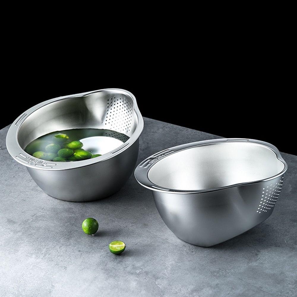 Fruit Home Sieve Sifter Stainless Steel Filter Basket Drainer Rice Washing Bowl Food Colander серебряный
Fruit Home Sieve Sifter Stainless Steel Filter Basket Drainer Rice Washing Bowl Food Colander серебряный