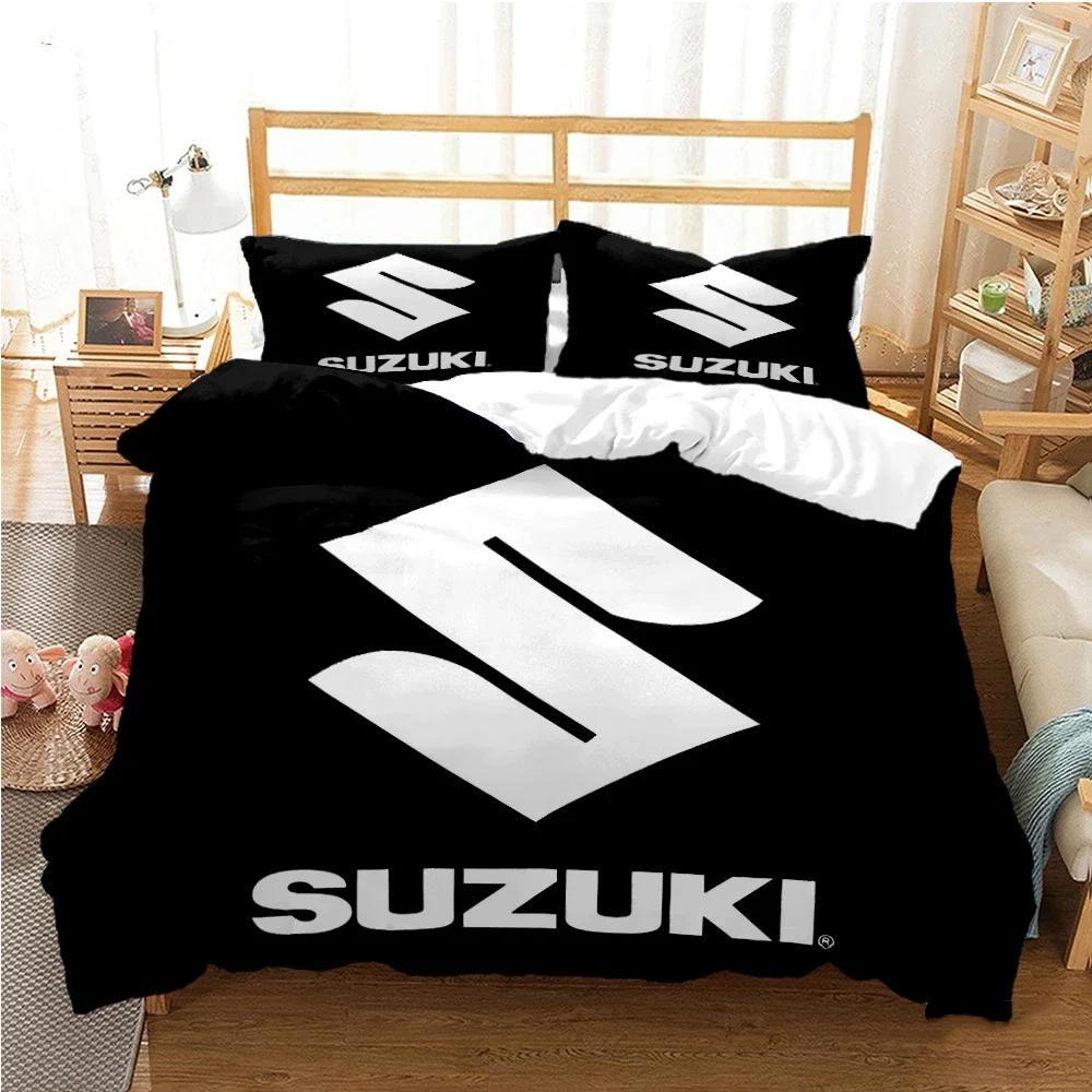 Teenagers SUZU motorcycle Casal Duvet Cover Comforter All Season Bedding Sets Soft Quilt Cover and Pillowcases Single/Double 100x135cm-2pcs
Teenagers SUZU motorcycle Casal Duvet Cover Comforter All Season Bedding Sets Soft Quilt Cover and Pillowcases Single/Double 100x135cm-2pcs