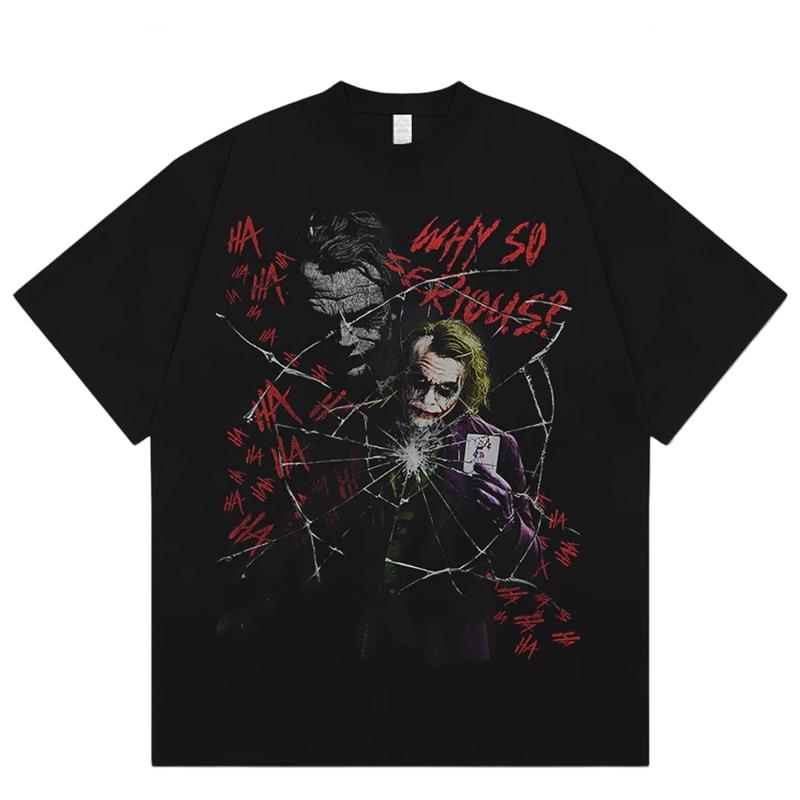 Joker Oversized Cotton TShirt Y2K Streetwear Retro Harajuku Casual Fashion Hip Hop Short Sleeve Top for Men Women Horror 4XL
Joker Oversized Cotton TShirt Y2K Streetwear Retro Harajuku Casual Fashion Hip Hop Short Sleeve Top for Men Women Horror 4XL