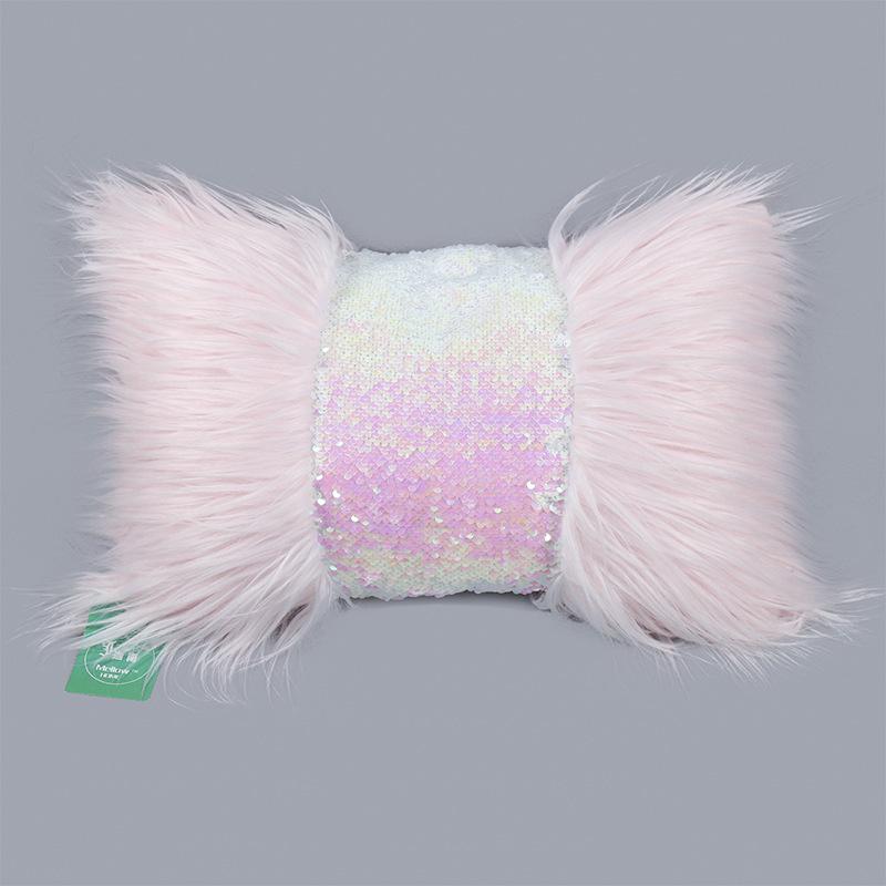 Waist Pillow By Pillowcase Long Hair Splicing Sequined Cushion Cover Living Room Sofa Bay Window Mat Decorative Pillow Cover 30X48CM рожевий
Waist Pillow By Pillowcase Long Hair Splicing Sequined Cushion Cover Living Room Sofa Bay Window Mat Decorative Pillow Cover 30X48CM рожевий