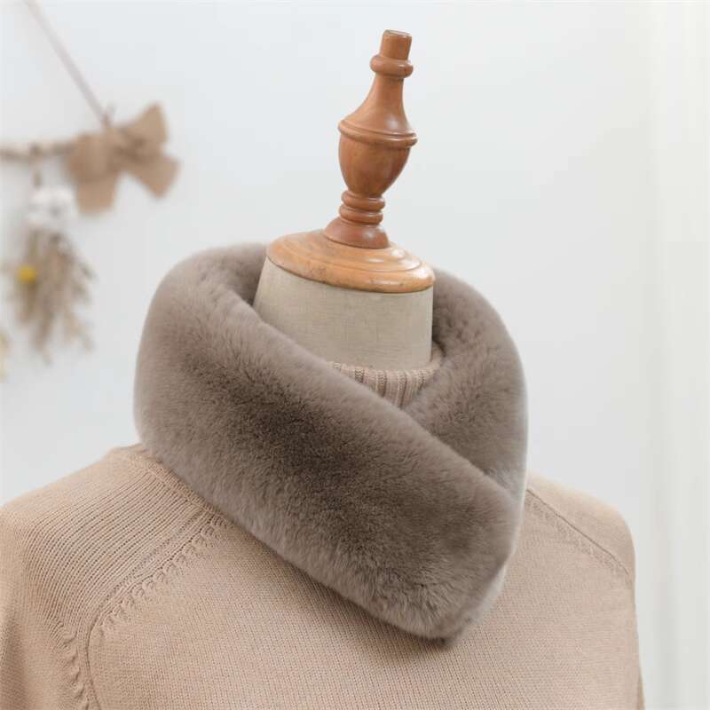 Real Rex Rabbit Fur Scarf For Women Winter Warm Double-Sided Thickened Fur Collar Luxury Fur Neck Warmer Natural Fur Scarves 65cmx8cm
Real Rex Rabbit Fur Scarf For Women Winter Warm Double-Sided Thickened Fur Collar Luxury Fur Neck Warmer Natural Fur Scarves 65cmx8cm