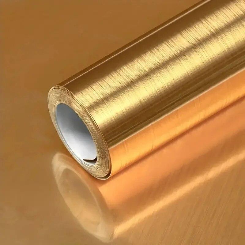 1 Roll Self-Adhesive Golden Brushed Contact Paper, Peel And Stick Wallpaper, Self-Adhesive Removable Wall Stickers, Refrigerator LSJ 40cm x 100cm
1 Roll Self-Adhesive Golden Brushed Contact Paper, Peel And Stick Wallpaper, Self-Adhesive Removable Wall Stickers, Refrigerator LSJ 40cm x 100cm