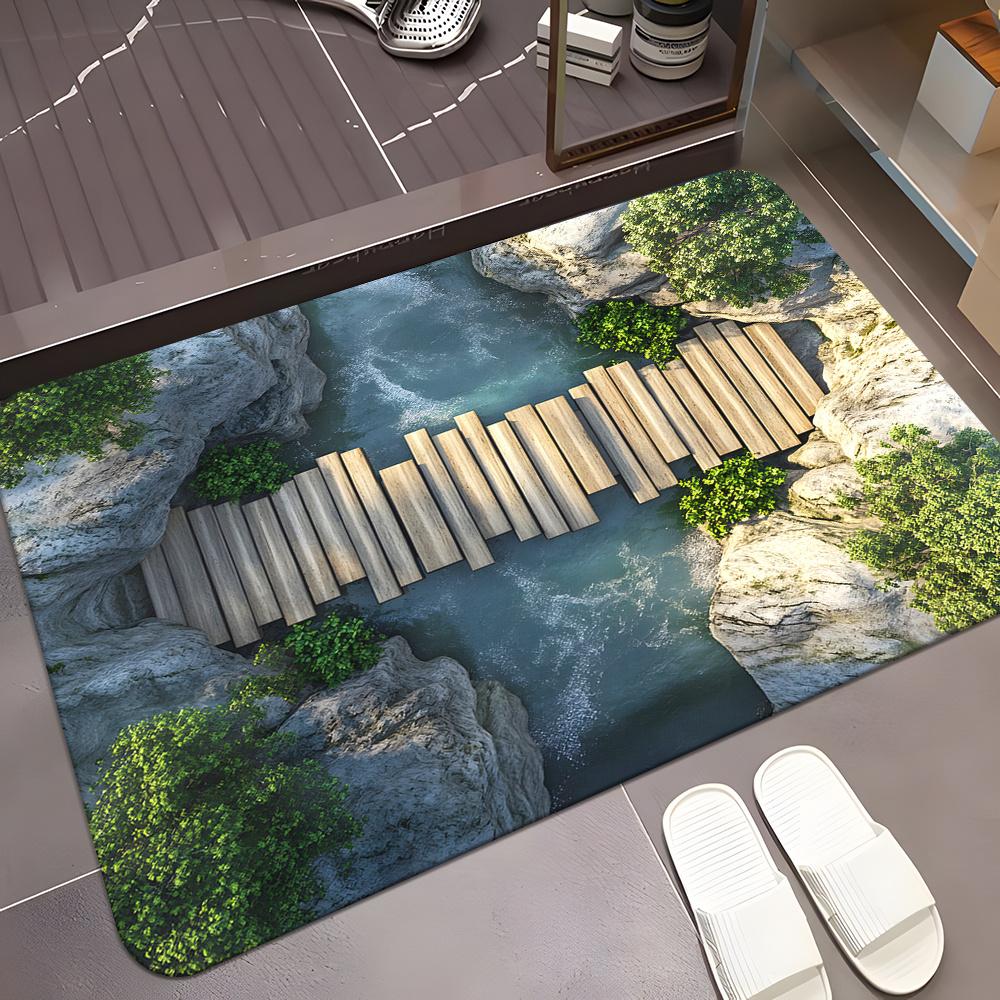 Optical Illusion Island Bridge Doormat, Non-Slip Entryway Rug, Durable Washable Home Floor Mat 40x60cm
Optical Illusion Island Bridge Doormat, Non-Slip Entryway Rug, Durable Washable Home Floor Mat 40x60cm