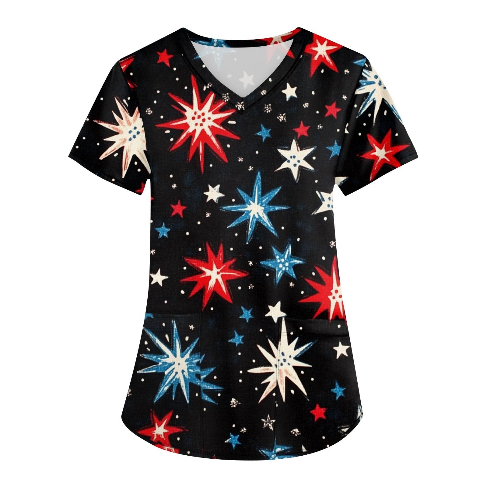 Женская мода с v-образным вырезом, короткими рукавами и карманами, топы с принтом XXXL
Женская мода с v-образным вырезом, короткими рукавами и карманами, топы с принтом XXXL