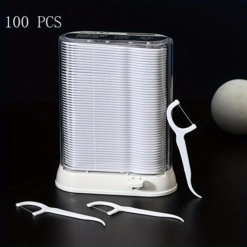 100 Pcs Bamboo Charcoal Dental Floss: Automatic Box, High-Tensile Plastic & High Molecular Weight Polyethylene Fiber for
100 Pcs Bamboo Charcoal Dental Floss: Automatic Box, High-Tensile Plastic & High Molecular Weight Polyethylene Fiber for