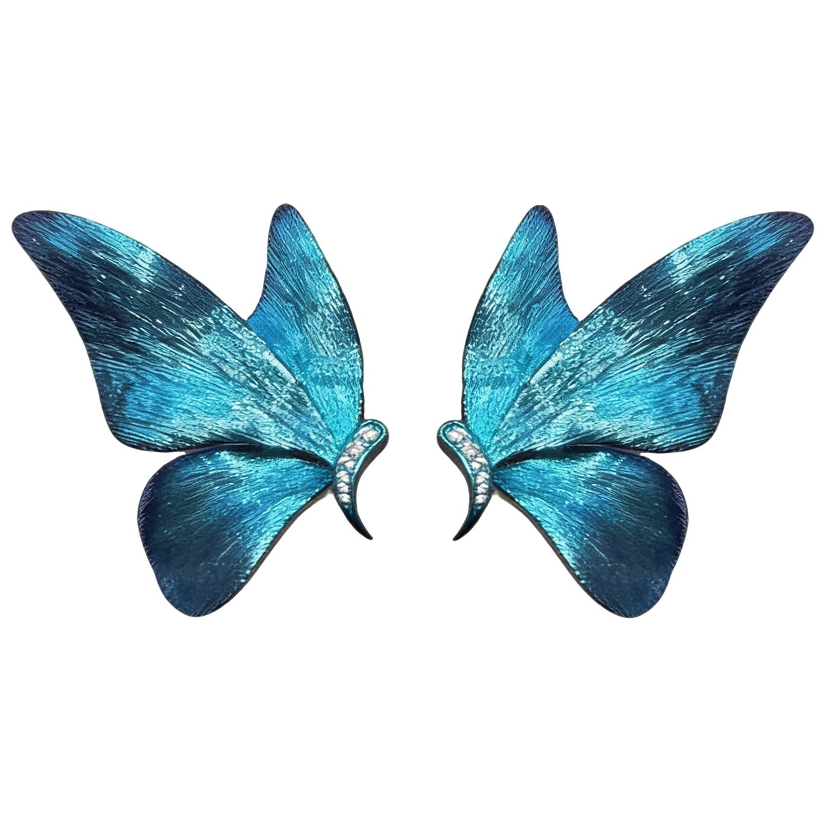 Butterfly Studs Earrings with Sparkling Rhinestones Alloy Lightweight Accessory For Casual And Formal Outfits 1
Butterfly Studs Earrings with Sparkling Rhinestones Alloy Lightweight Accessory For Casual And Formal Outfits 1