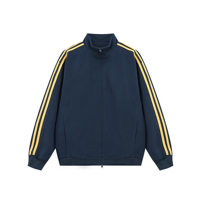 American striped stand-up collar jacket men s spring and autumn trend brand contrasting color three bars sports sweater cardigan couple XXL тёмно-синий
American striped stand-up collar jacket men s spring and autumn trend brand contrasting color three bars sports sweater cardigan couple XXL тёмно-синий