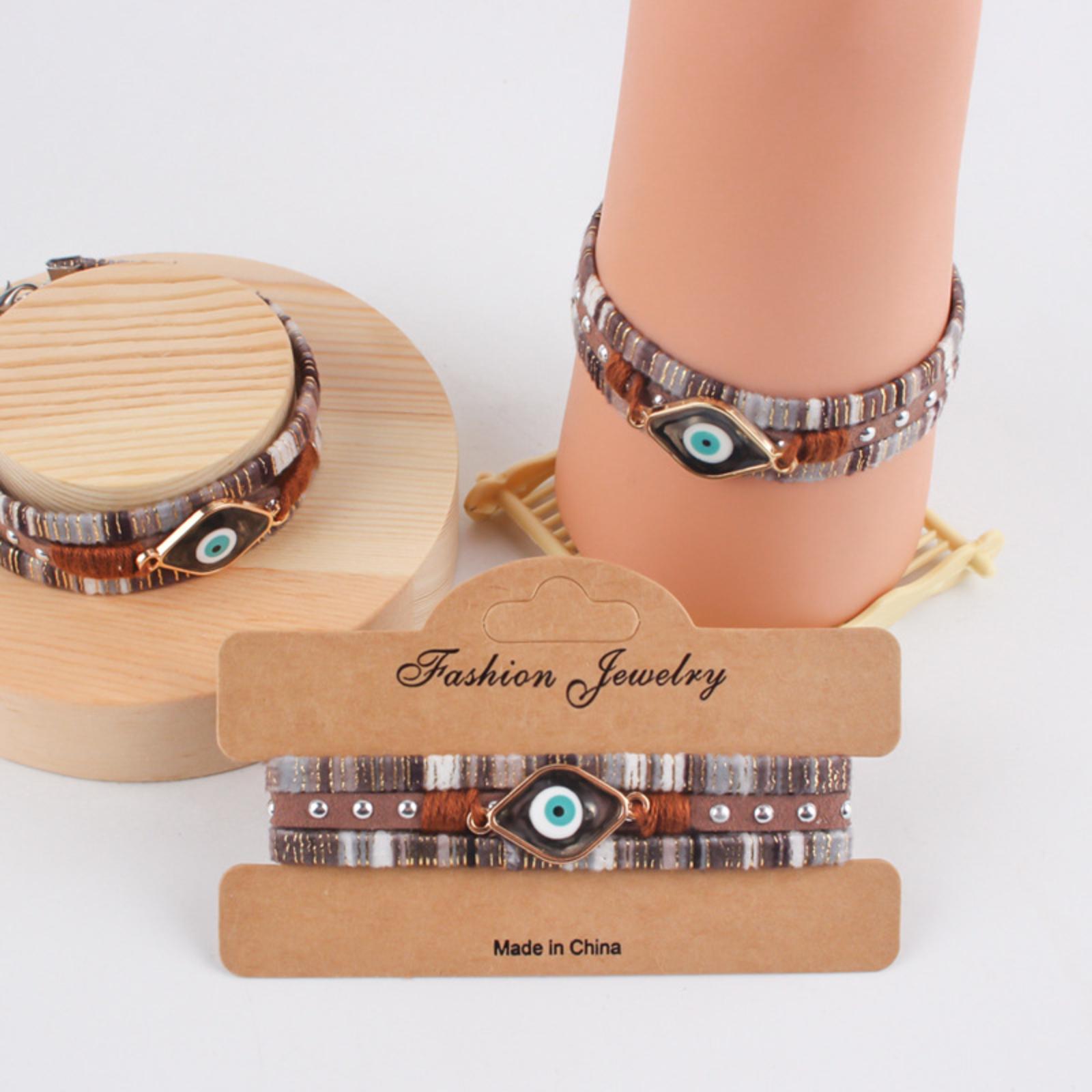 Богемный Ретро Плетеный Браслет, Браслет Глаз Дьявола One Size
Богемный Ретро Плетеный Браслет, Браслет Глаз Дьявола One Size