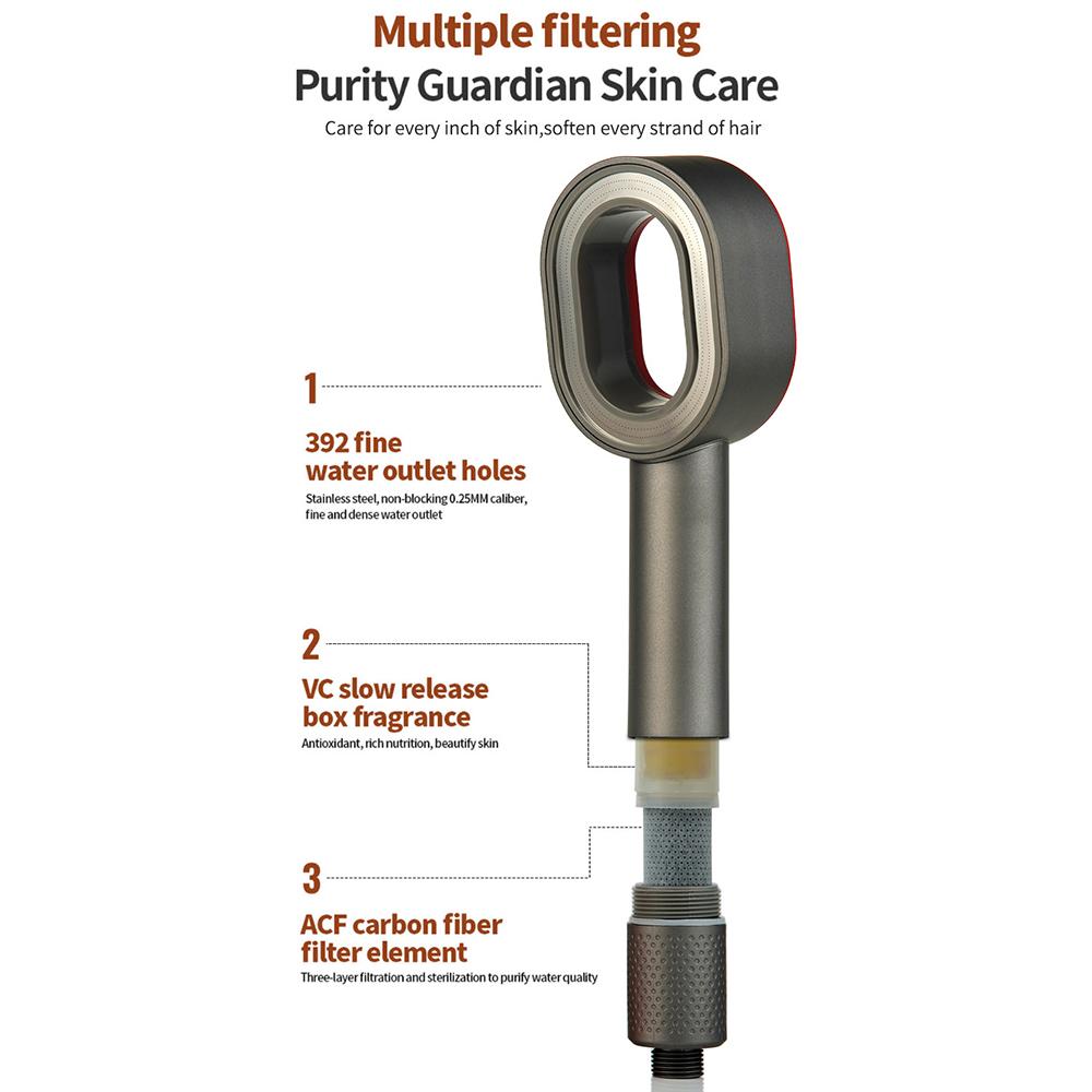 Handheld Massage Plastic Shower Head with Fragrance Cartridge and VC Carbon Fiber Filter Light Yellow
Handheld Massage Plastic Shower Head with Fragrance Cartridge and VC Carbon Fiber Filter Light Yellow