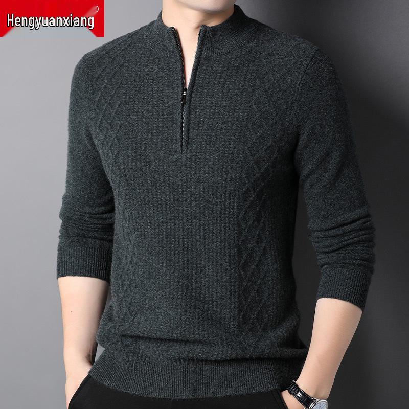 Мужской осенне-зимний свитер Hengyuanxiang 2022 из шерсти с полувысоким воротником для среднего и молодого возраста XL темно-зеленого
Мужской осенне-зимний свитер Hengyuanxiang 2022 из шерсти с полувысоким воротником для среднего и молодого возраста XL темно-зеленого