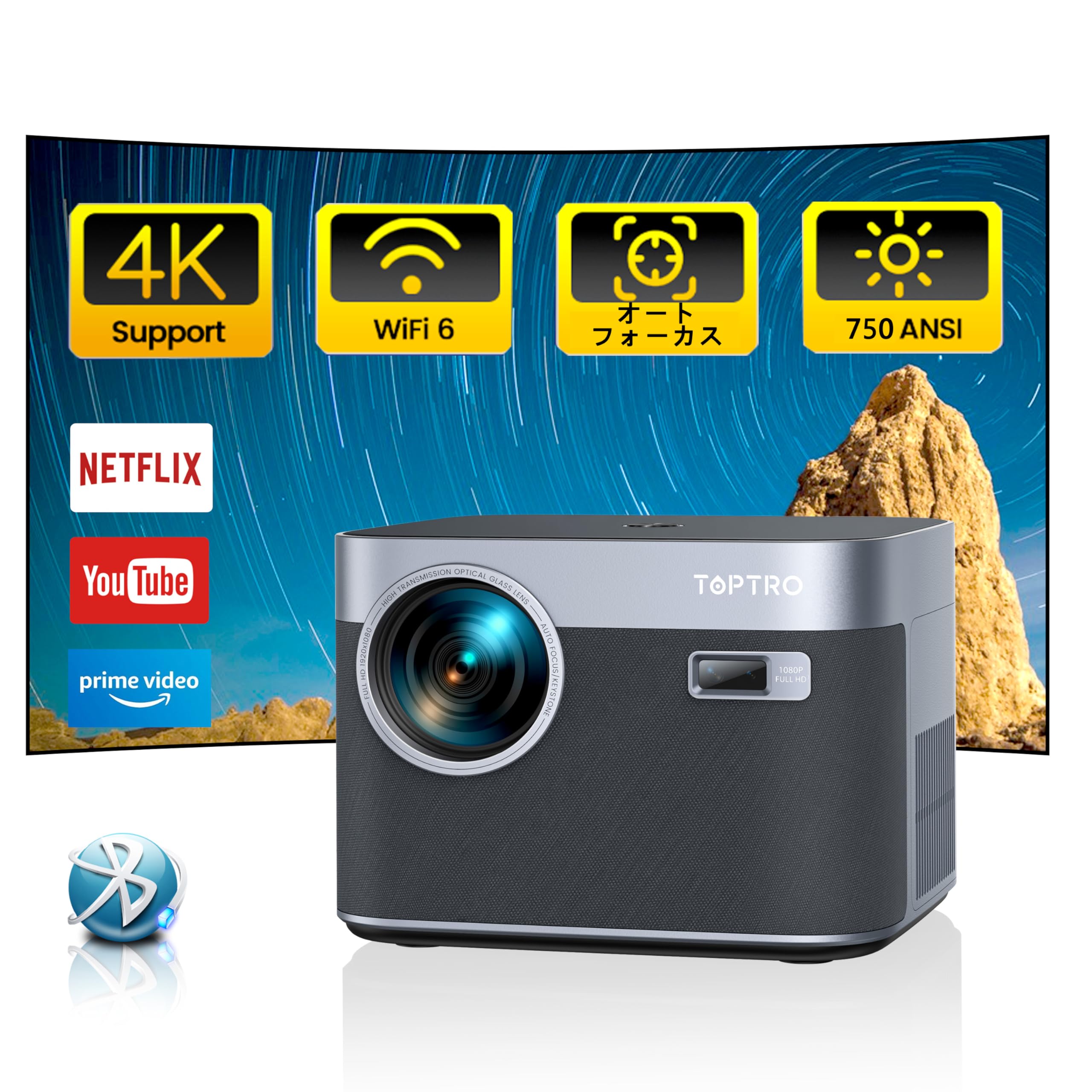 Advance Release Equipped with Genuine Android TOPTRO Projector for Home Use Brightness Keystone Bluetooth 300 inch Large Screen Zoom Dustproof срібний
Advance Release Equipped with Genuine Android TOPTRO Projector for Home Use Brightness Keystone Bluetooth 300 inch Large Screen Zoom Dustproof срібний