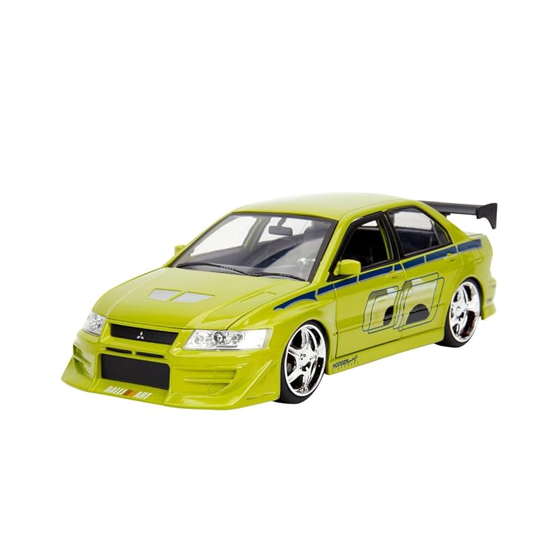 Jada Toys fast and furious series 1/24 F&F Mitsubishi lancer Evo VII green/graphics (Brian) Finished product
Jada Toys fast and furious series 1/24 F&F Mitsubishi lancer Evo VII green/graphics (Brian) Finished product