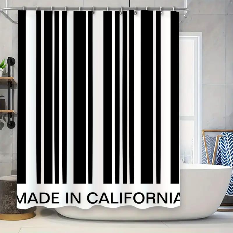 California Made Striped Shower Curtain Waterproof And Mildew Proof Bathroom Curtain Simple Modern Design Bathroom Shower Curtain W60H190(CM)-1 Pcs
California Made Striped Shower Curtain Waterproof And Mildew Proof Bathroom Curtain Simple Modern Design Bathroom Shower Curtain W60H190(CM)-1 Pcs