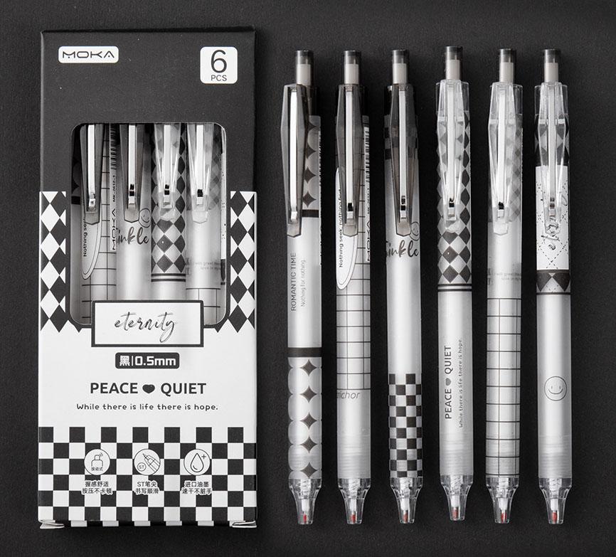 Kit 6 Pen Pink Blue Green Black Retractable Gel Ink Pen for School Material (as the picture,black)
Kit 6 Pen Pink Blue Green Black Retractable Gel Ink Pen for School Material (as the picture,black)