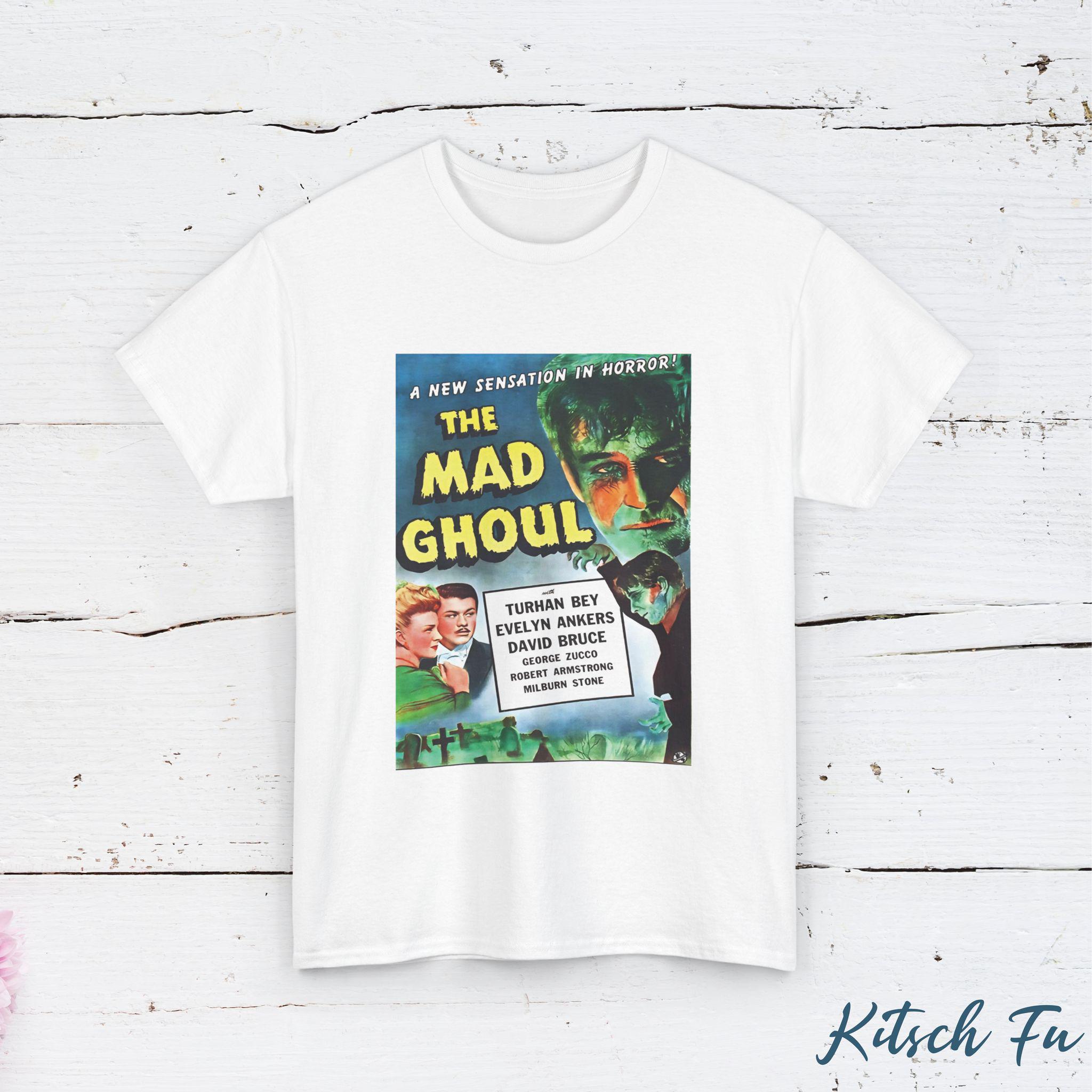 Crazy Ghoul Tshirt A Classic Printed Pattern of A 1943 Retro Horror Movie Poster Tshirt for Women with Short Sleeves S
Crazy Ghoul Tshirt A Classic Printed Pattern of A 1943 Retro Horror Movie Poster Tshirt for Women with Short Sleeves S
