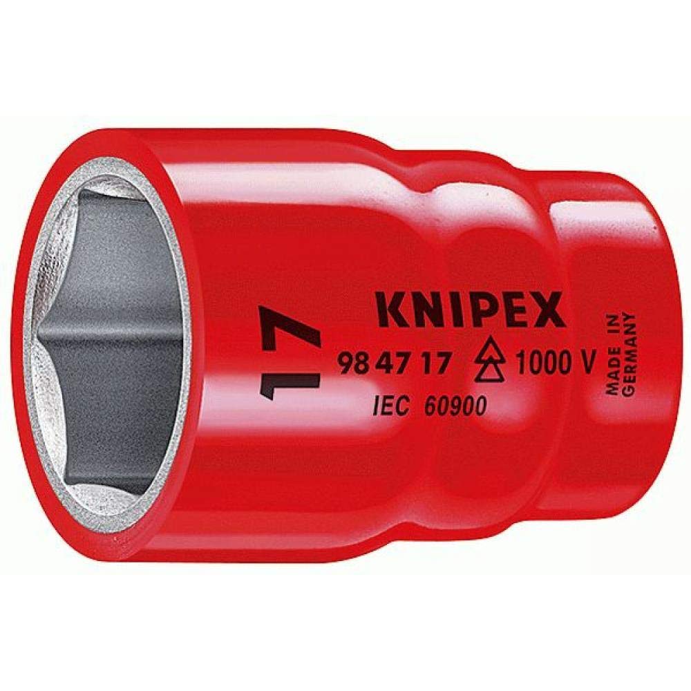 KNIPEX Insulated 1000V 9847-18 (1/2SQ) Socket,
KNIPEX Insulated 1000V 9847-18 (1/2SQ) Socket,