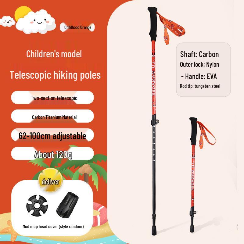 Lightweight Carbon Fiber Telescopic Walking Stick for Children - Non-Slip Outdoor Trekking Pole for Hiking
Lightweight Carbon Fiber Telescopic Walking Stick for Children - Non-Slip Outdoor Trekking Pole for Hiking