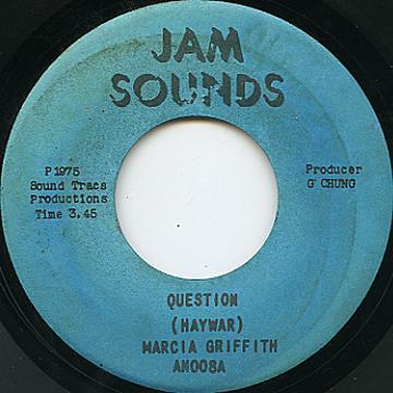 7inch Record MARCIA GRIFFITHS - Question NONE Jam Sounds 1975 Jamaica Reggae, Ska & Dub Used
7inch Record MARCIA GRIFFITHS - Question NONE Jam Sounds 1975 Jamaica Reggae, Ska & Dub Used