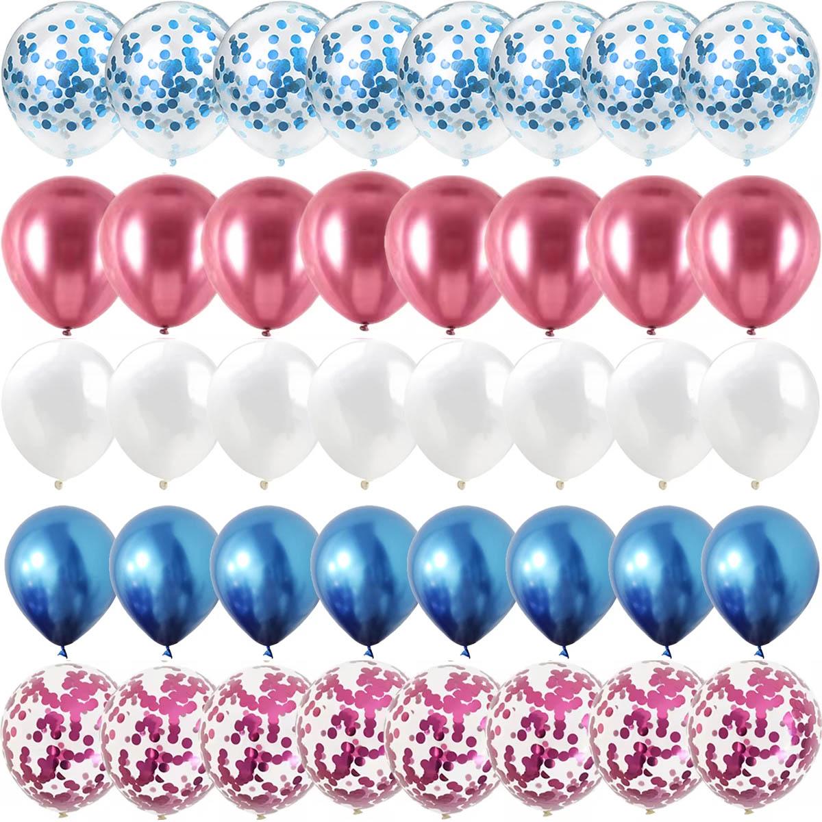 Gender Reveal Balloons Pink Blue Metal Latex Confetti Balloon Boy or Girl Globos Birthday New Year Party Baby Shower Decorations Set
Gender Reveal Balloons Pink Blue Metal Latex Confetti Balloon Boy or Girl Globos Birthday New Year Party Baby Shower Decorations Set
