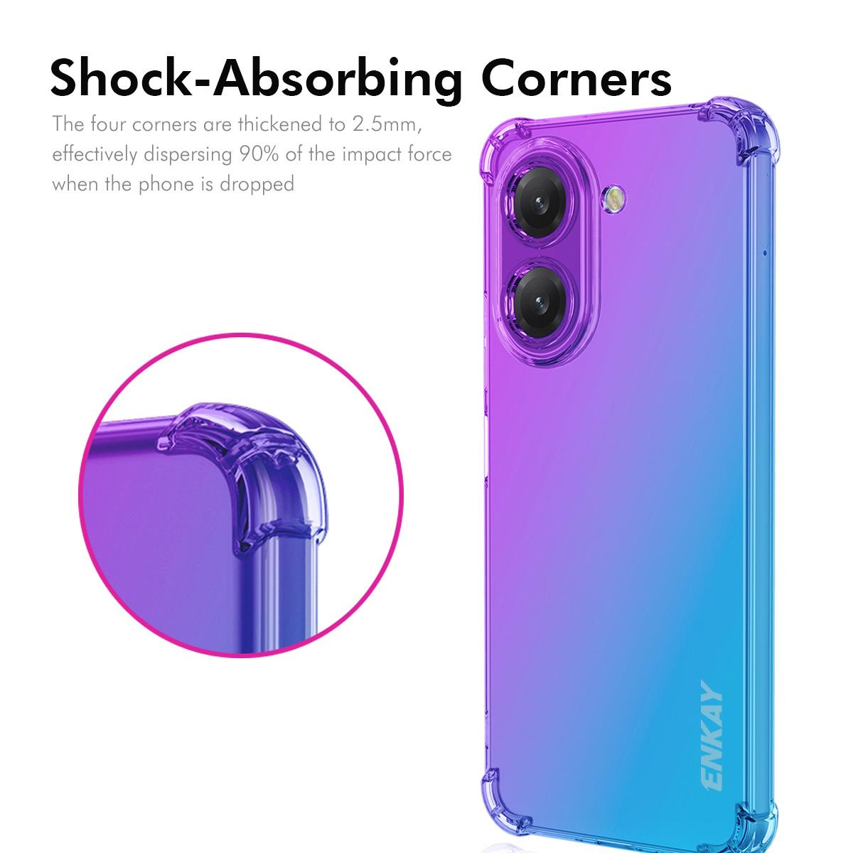 For Xiaomi Redmi A5 4G (171.7*77.8*8.3mm) TPU Case ENKAY Thickened Four Corner Drop-proof Phone Back Cover Blue/Pink
For Xiaomi Redmi A5 4G (171.7*77.8*8.3mm) TPU Case ENKAY Thickened Four Corner Drop-proof Phone Back Cover Blue/Pink