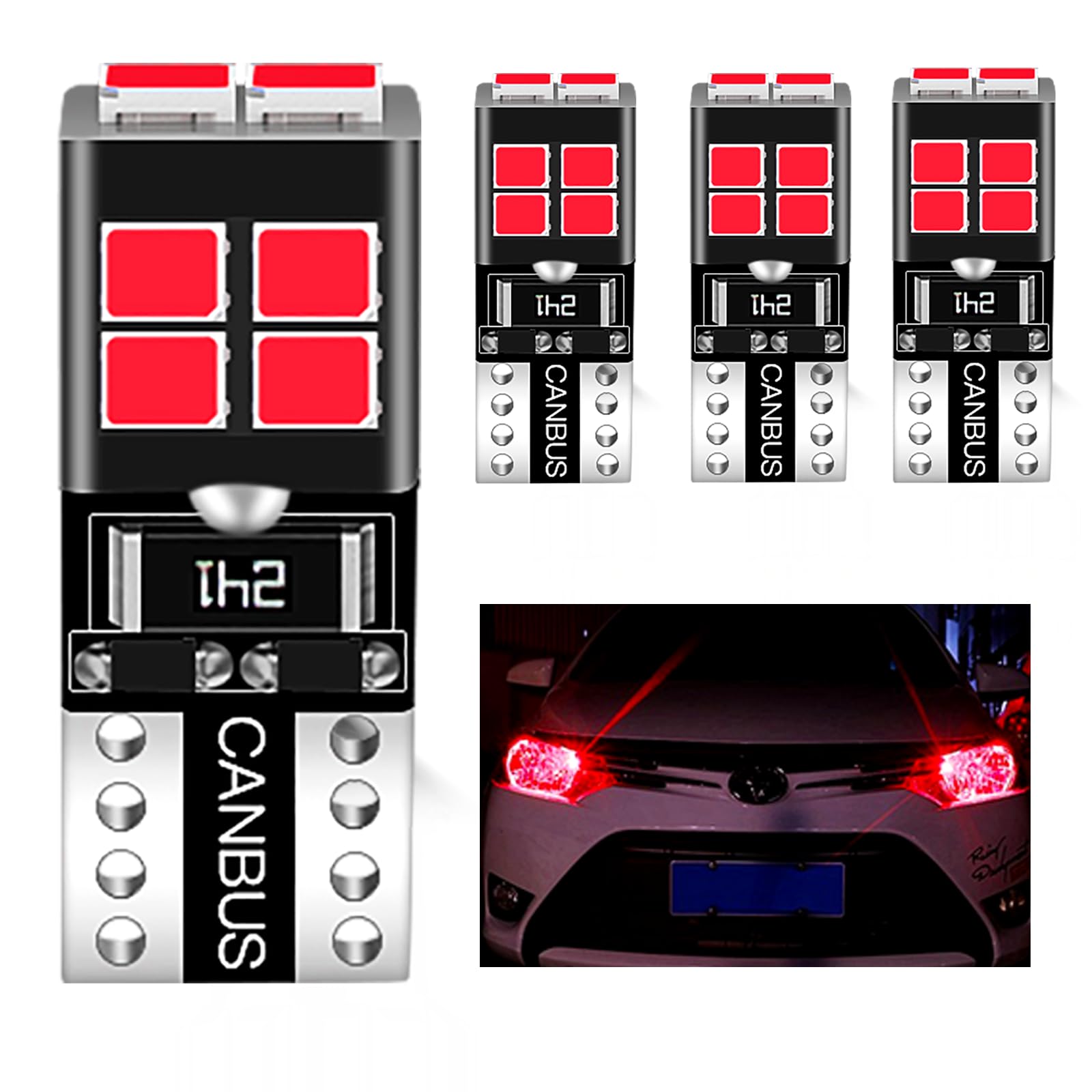 Aunvista T10 LED Взрывная лампа 4 лампы для 6500K Автомобильная LED T10 W5W Автомобиль
Aunvista T10 LED Взрывная лампа 4 лампы для 6500K Автомобильная LED T10 W5W Автомобиль