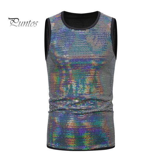 Летний мужской жилет, блестящий металлический жилет без рукавов с круглым вырезом, приталенный, эластичный, средней длины, пуловер на бретелях для выступлений в клубе, шоу на сцене S серебряный
Летний мужской жилет, блестящий металлический жилет без рукавов с круглым вырезом, приталенный, эластичный, средней длины, пуловер на бретелях для выступлений в клубе, шоу на сцене S серебряный