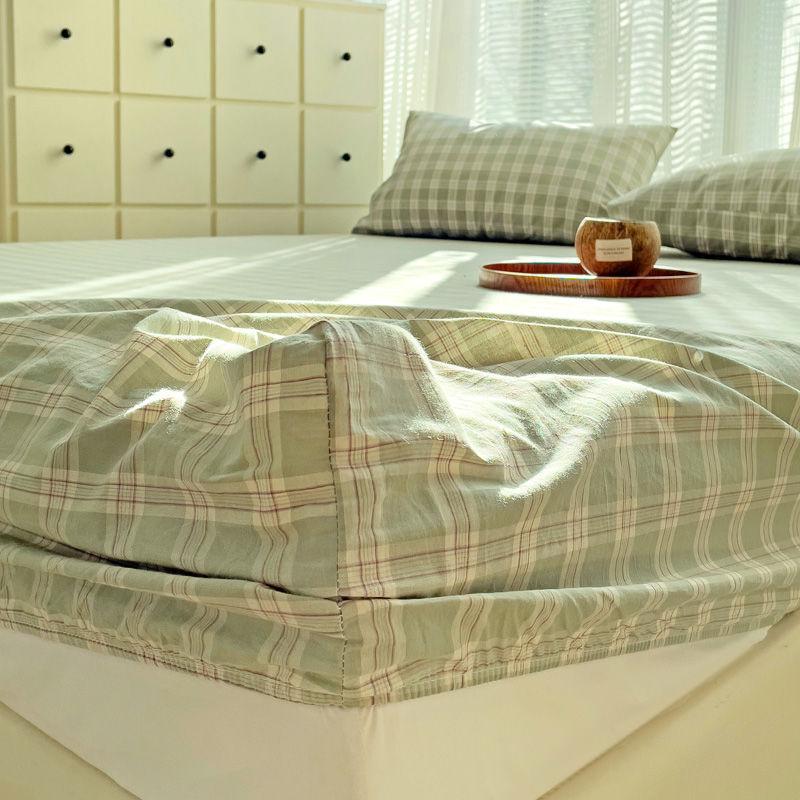 Комплект из трех простыней в полоску из стираного хлопка в японском стиле, полное покрытие, нескользящая цельная простыня, матрас Simmons, защита от пыли Piece Fitted Sheet5
Комплект из трех простыней в полоску из стираного хлопка в японском стиле, полное покрытие, нескользящая цельная простыня, матрас Simmons, защита от пыли Piece Fitted Sheet5