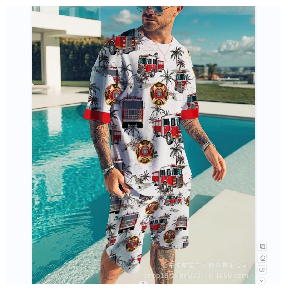 Летняя мужская футболка + шорты с 3d принтом, комплект из 2 предметов, пляжная повседневная спортивная одежда с круглым вырезом, мужской комплект, модный уличный наряд в стиле хип-хоп
Летняя мужская футболка + шорты с 3d принтом, комплект из 2 предметов, пляжная повседневная спортивная одежда с круглым вырезом, мужской комплект, модный уличный наряд в стиле хип-хоп