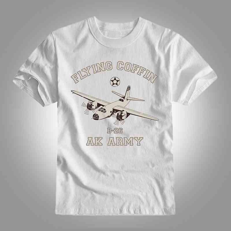 ADDT Summer New Military Retro Flying Tigers B26 Bomber Print Shortsleeved Tshirt for Men Casual Roundneck Tshirt S
ADDT Summer New Military Retro Flying Tigers B26 Bomber Print Shortsleeved Tshirt for Men Casual Roundneck Tshirt S