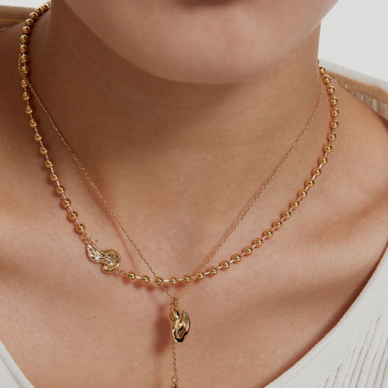 Invisible collage BALL CHAIN MATIERE NECKLACE_GOLD gold
Invisible collage BALL CHAIN MATIERE NECKLACE_GOLD gold