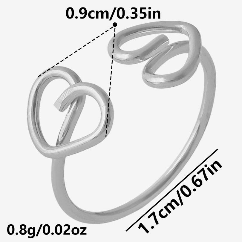 1/2pcs/Lot Heart Flower Ring Open Adjustable Stainless Steel Rings For Women Men Accessories Love Finger Jewelry Fashion Bagues adjustable
1/2pcs/Lot Heart Flower Ring Open Adjustable Stainless Steel Rings For Women Men Accessories Love Finger Jewelry Fashion Bagues adjustable