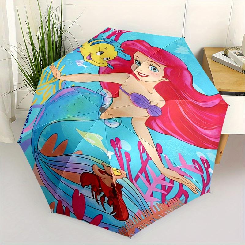 Mermaid, Automatic Folding Umbrella - Simple 8-Rib Design, Bright Cartoon Pattern, Durable Iron Frame, Suitable For Travel, Outdoor, Beach -
Mermaid, Automatic Folding Umbrella - Simple 8-Rib Design, Bright Cartoon Pattern, Durable Iron Frame, Suitable For Travel, Outdoor, Beach -