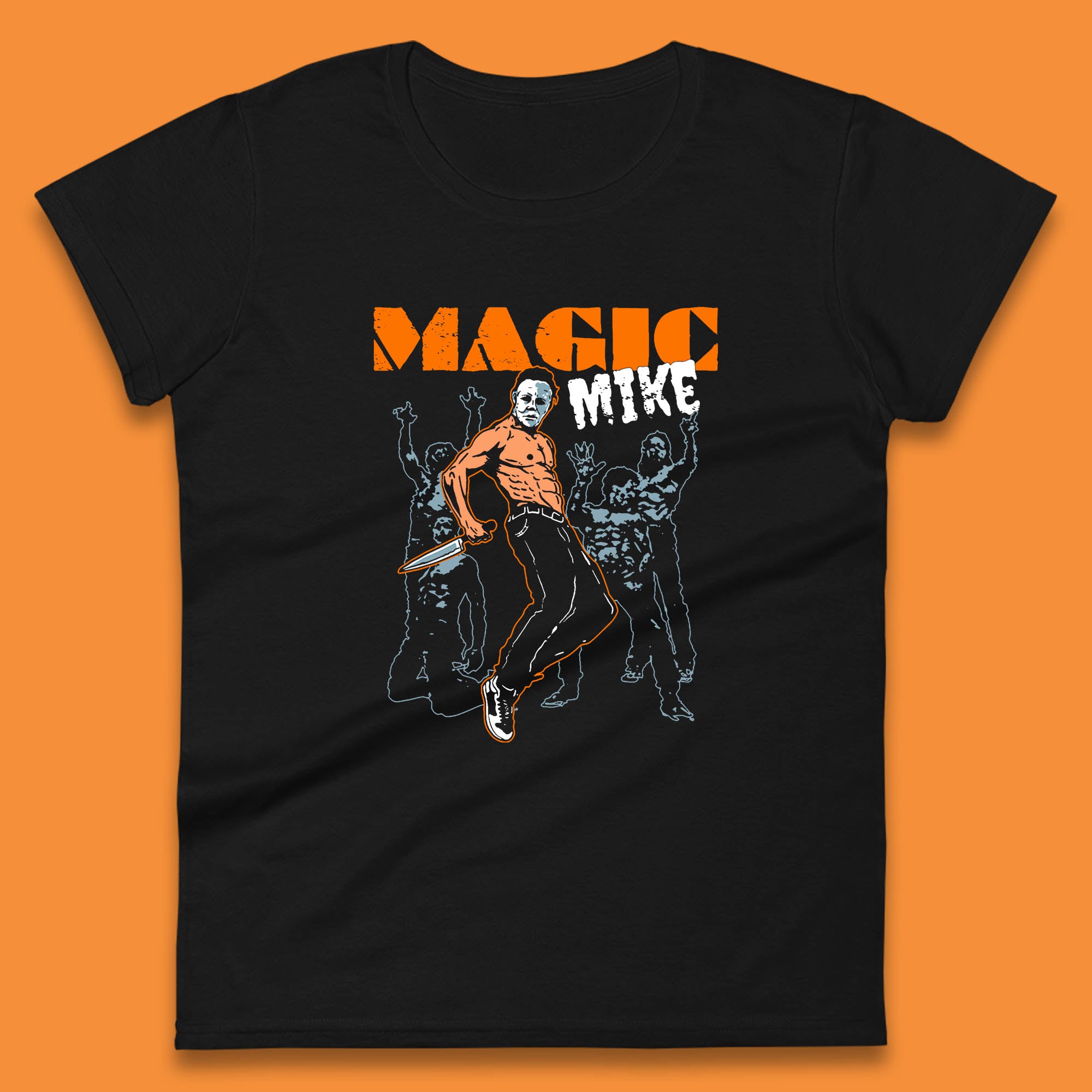 Magic Mike Halloween Michael Myers Horror Movie Vintage Retro Horror Night Movie Womens Tee T Shirt Mens Tops Unisex Top XL
Magic Mike Halloween Michael Myers Horror Movie Vintage Retro Horror Night Movie Womens Tee T Shirt Mens Tops Unisex Top XL